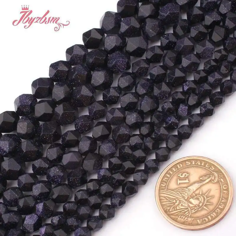 

Natural Sandstone Square Faceted Stone Necklace Bracelats Strand 15 Inches for DIY Jewelry Making Beads Loose Beads 6/8/10mm