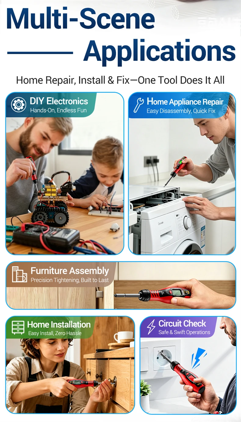 Spannungsprüfer Elektrischer Teststift NCV Schraubendreher ANENG B29 30-1000V AC Detektor Doppelte Hintergrundbeleuchtung Summer Automatische Abschaltung Isolierter Tester – Detail 3