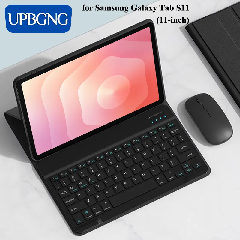 

Чехол с клавиатурой для Samsung Galaxy Tab S11 11 дюймов 2025 Funda Stand Shell Беспроводная клавиатура для Tab S11 SM-X730 Cover