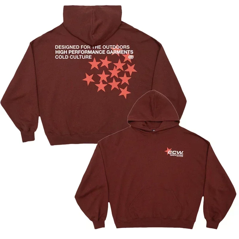 الثقافة الباردة شعار أحدث طبعة على الوجهين طباعة الرجال معطف رياضي الأخ القوطية المتضخم تي شيرت الشارع العلوي Y2k الملابس