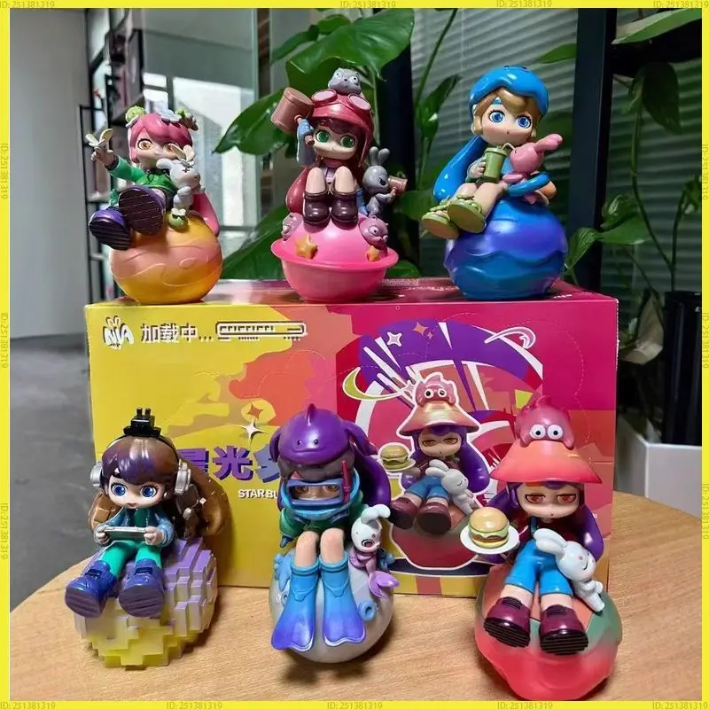 

Genuine Nia Starlight Rabbit Series Trendy Blind Box Toys Desktop Ornament Large Size Doll Model Cute Kawaii Girl Gift Wholesale