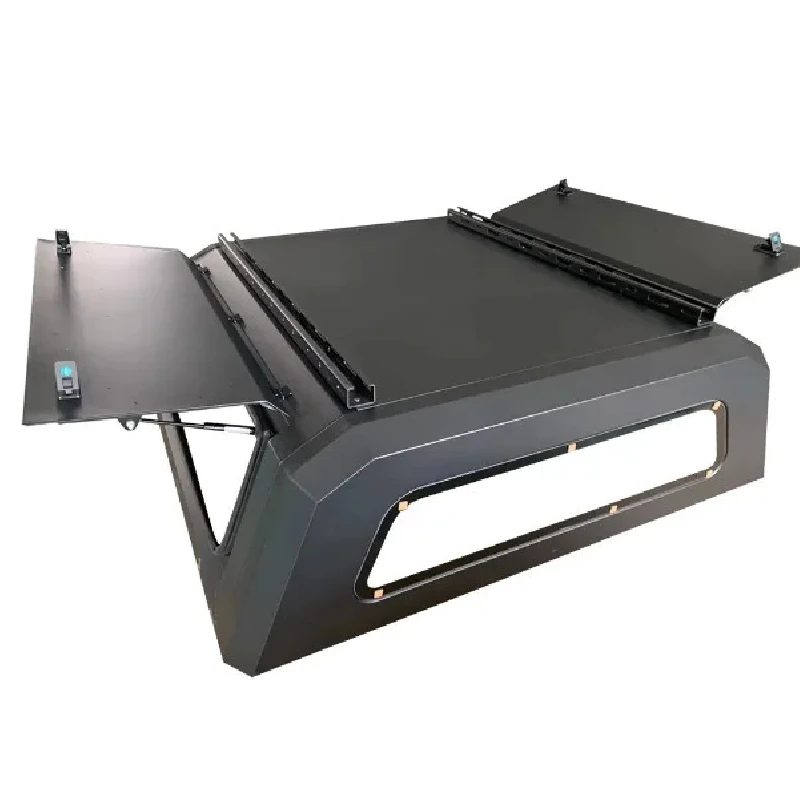 Hot selling 2004-2016 Steel Aluminum Glass Hardtop Canopy Camper Shell-Black Luxury Pickup Truck Protection Peec