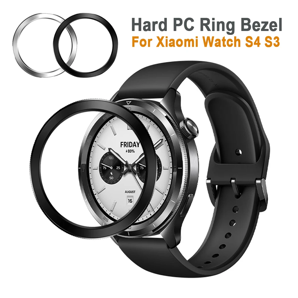 PC Ring Bezel For Xiaomi Watch S4 Smart Watch Universal Bumper Hard Cover For Xiaomi Watch S3 S4 Shell Frame Protective Case