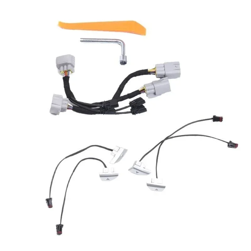 Applicable to 24 Toyota Elfa 40 series tailgate button stickers, Wilfa trunk with light switch button modification