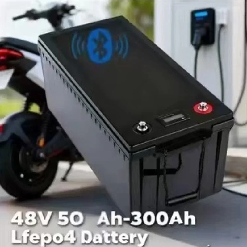 

48V LiFePO4 Battery Pack 100Ah-400Ah High Capacity with Built-in Bluetooth BMS Parallel Function CE RoHS Certified Long Cycle