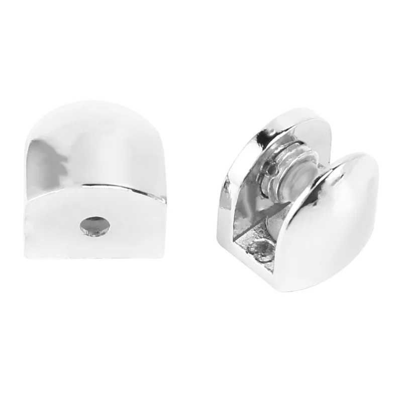 

A19F-48 шт. стеклянные кронштейны, регулируемый зажим для стекла из цинкового сплава, держатель для полки, плоский задний держатель для перил лестницы