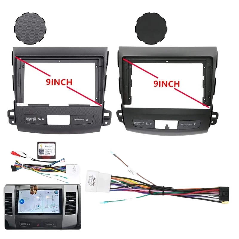 

Для 2008-2012 OUTLANDER 9 дюймов автомобильный DVD-радио Android стерео аудио экран мультимедийный видеоплеер навигация жгут кабели рамка