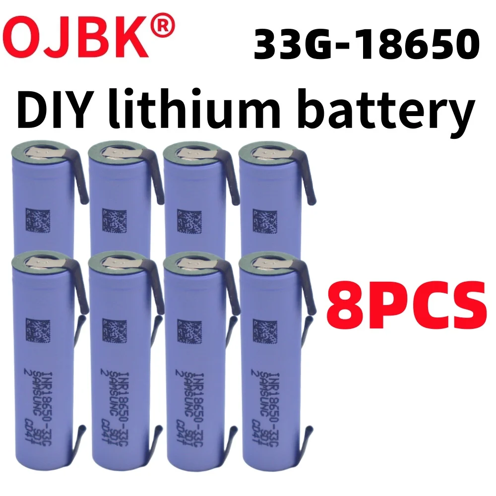 New 100% full capacity 18650 NCR18650 rechargeable lithium-ion battery 3.7V 3300mAh battery DIY nickel sheet