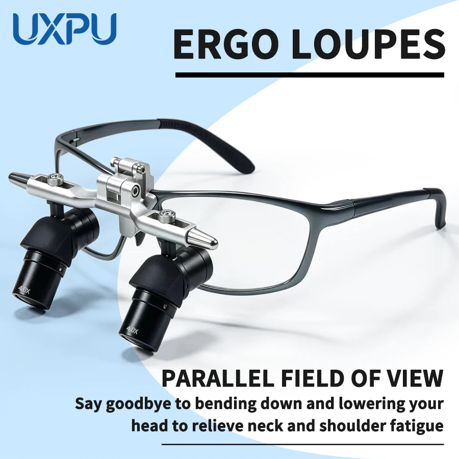 

Dental Ergo Loupes 48 ° Ergo optical Loupes Oral Surgery Ergo Flip Up Loupes Bidding Farewell to Bending Over and Lowering Head