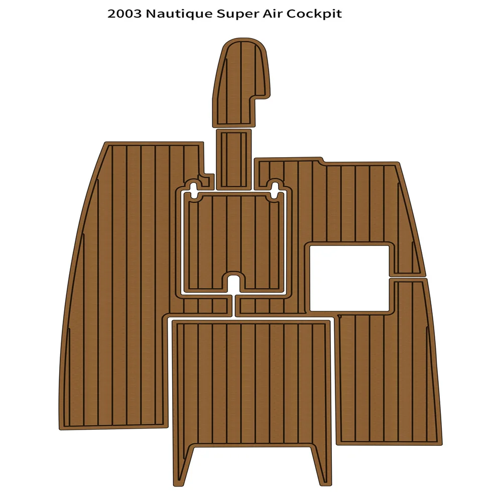 

2003 Nautique Super Air Cockpit Pad Boat EVA Foam Faux Teak Deck Floor Mat