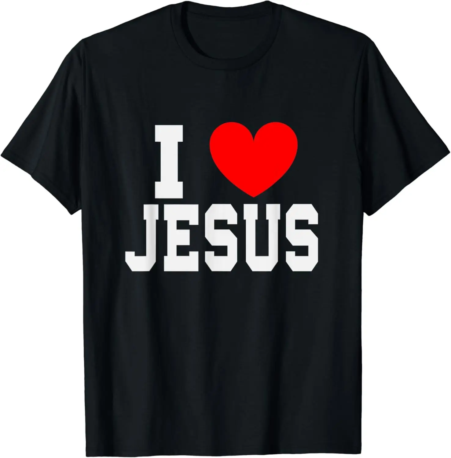 I Love Jesus T Shirt  for Men Short Sleeved God Cross Religion T-shirt Church Christian Tshirt Fashion Street Tee Top Gift