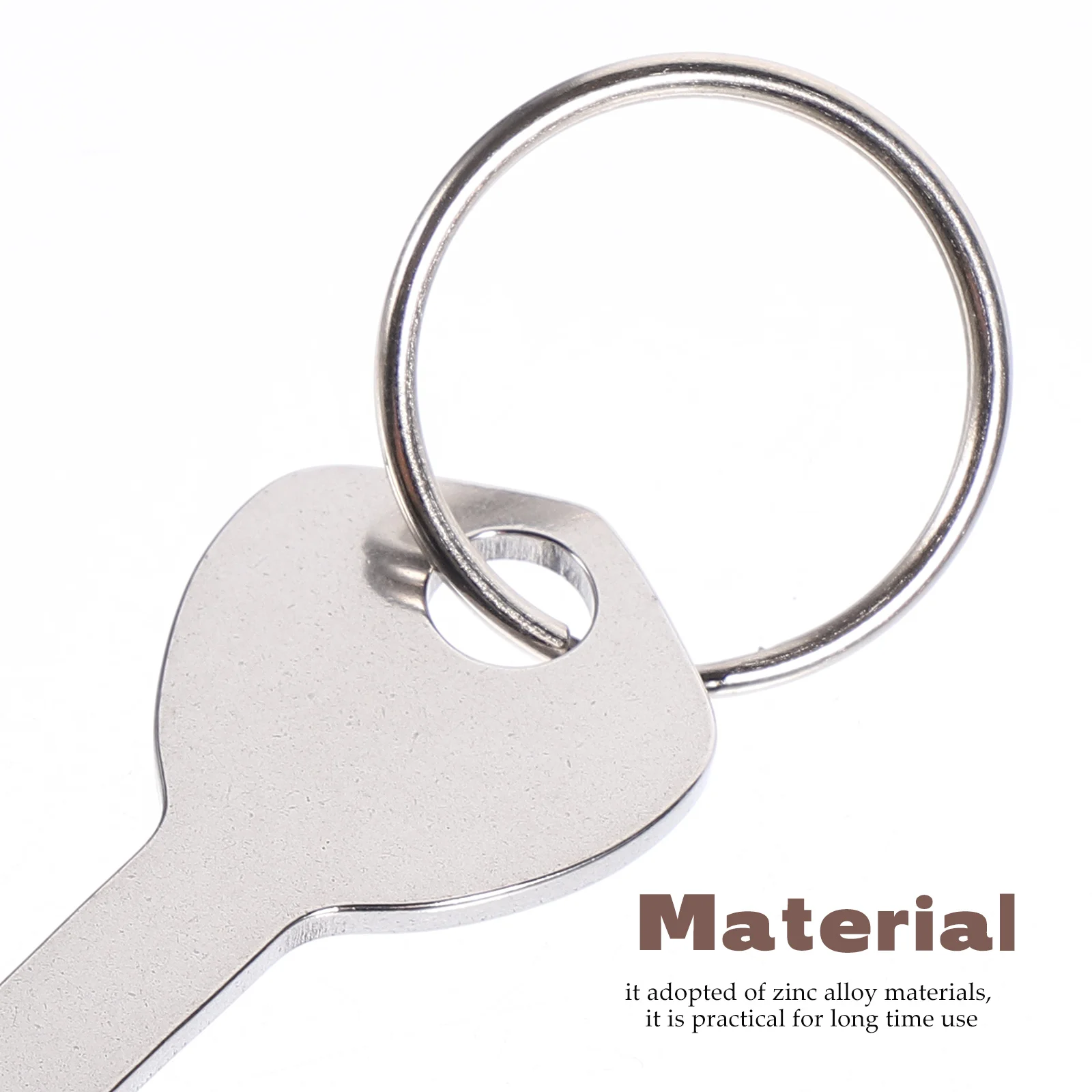 6 Pcs Zinc Alloy Trolley Token Key Ring Portable Metal Shopping Cart Coin Remover Pendant Keychains Trolley Opener Rings