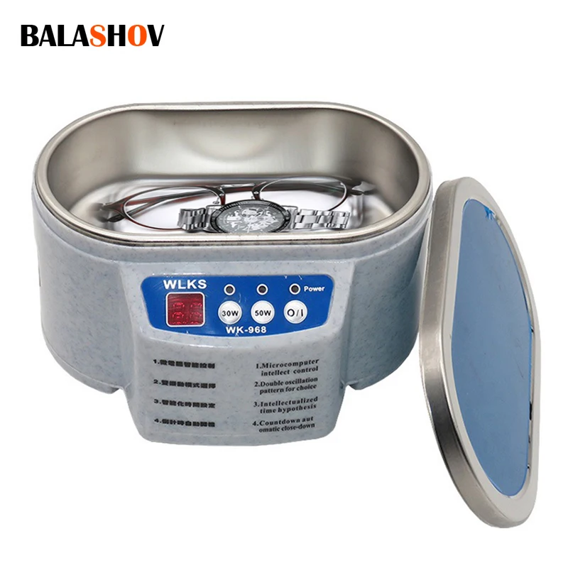 Ultrasonic Cleaner High Frequency Vibration Wash Cleaner Sonicator Bath Washing Jewelry Watches Contact LensGlasses Dental Razor