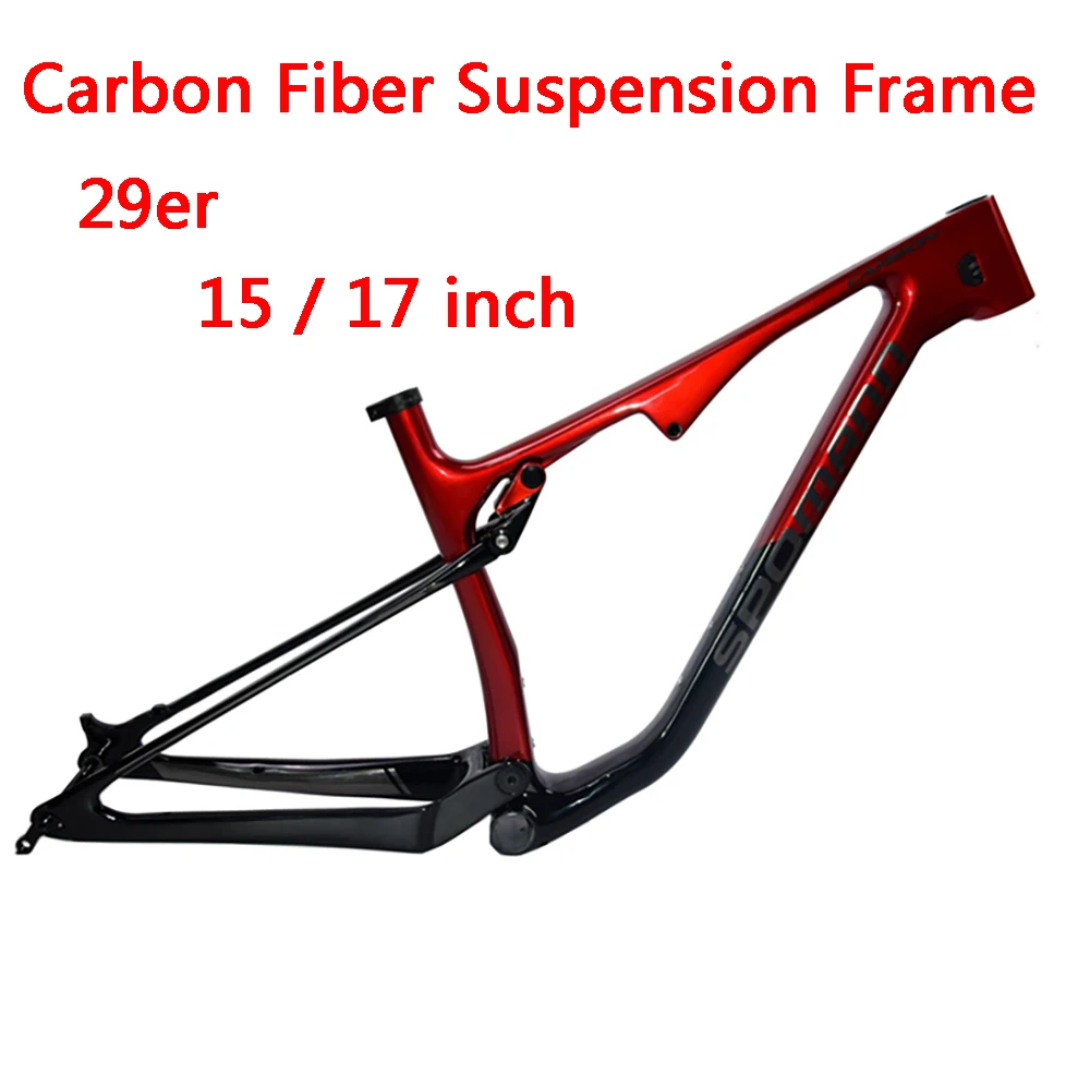 

Hot Sell All-Terrain Cross Mountain Down Hill Bicycle Fully Suspension Carbon Fiber Frame 29er MTB Thru Axle 12x148mm