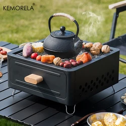 1Set New Outdoor BBQ Camping Stove Brazier Barbecue Grill Stove Tea Cooking Household Carbon Charcoal Stove Heating Brazier