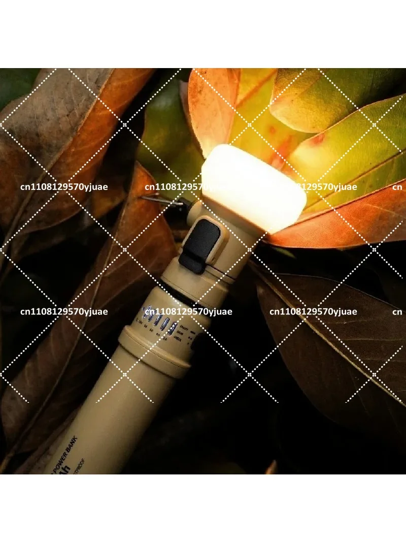 Retro Multi-Functional Camping Tent with Integrated Large Capacity Power Bank and LED Lighting for Outdoor Adventures