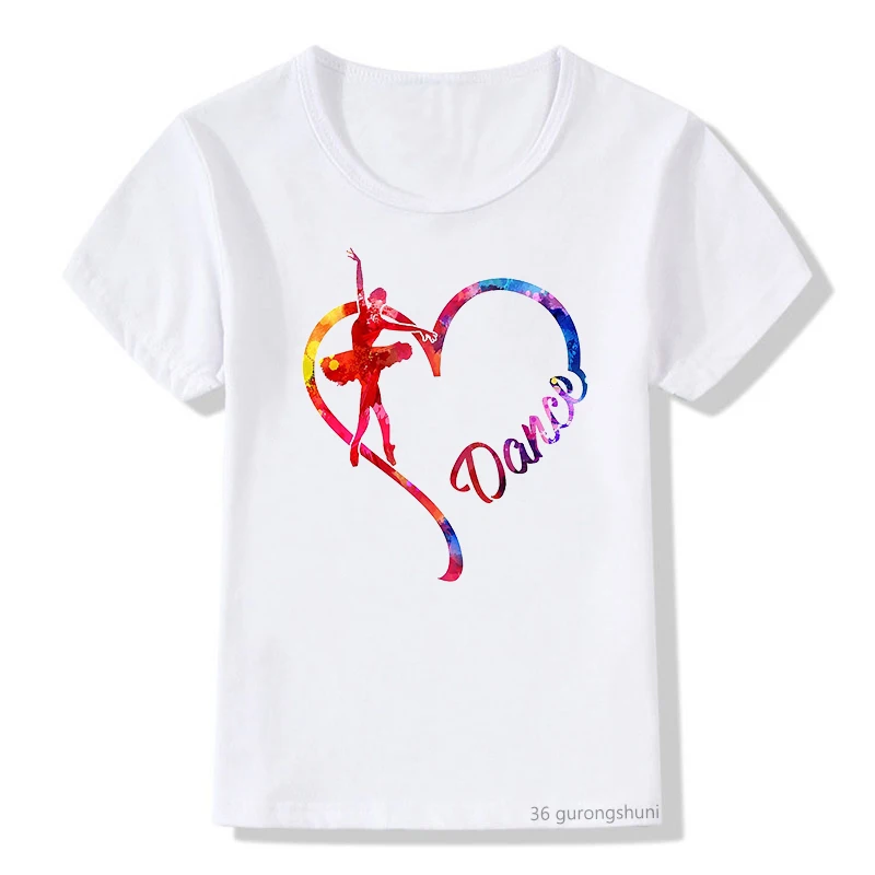 

Dance Heart Taekwondo Let Your Confidence Shine Volleyball Girls T-Shirts Casual Sports Ts Hirt Summer Teen Tshirt Tops 3-13Y