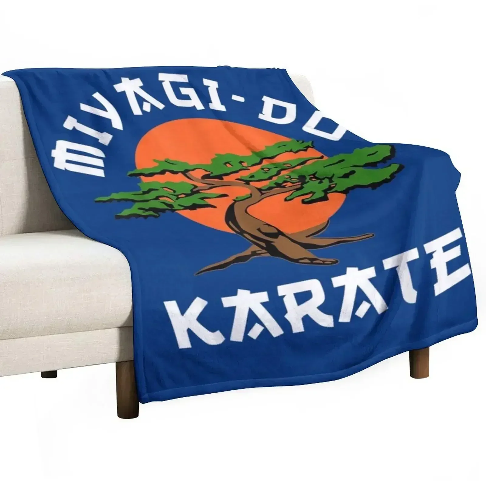 Vintage Miyagi-DoKarate Bonsai Tree Throw Blanket blankets and throws Fashion Sofas Blankets