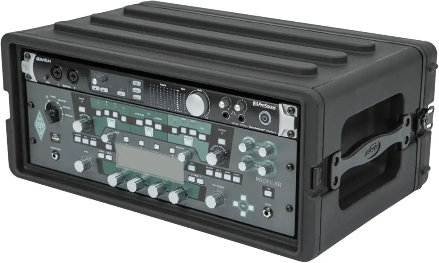 Durable Polyethylene Gear Protector, Stackable, Waterproof with Twist Latches & Rubber Feet for Musicians