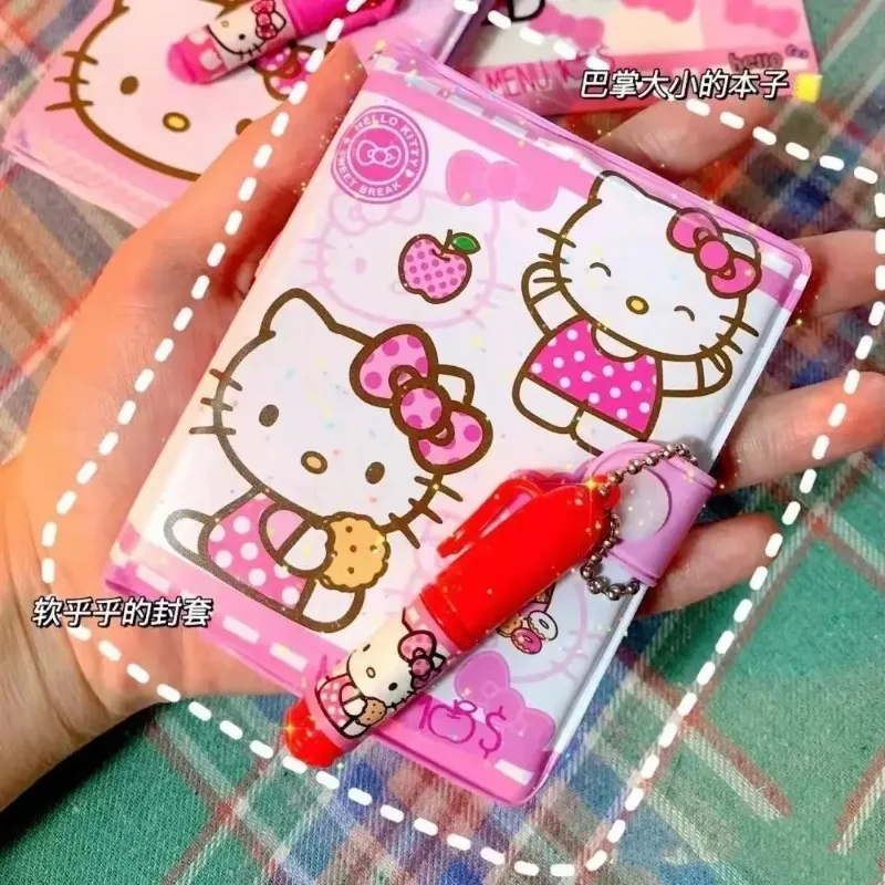 مجموعة دفتر ملاحظات للرسوم المتحركة Hello Kitty ، منتجات مشهورة ، كاواي ، ميني ، قلم لطيف ، مذكرات ، مدرسة ابتدائية ، طالب ، محمول