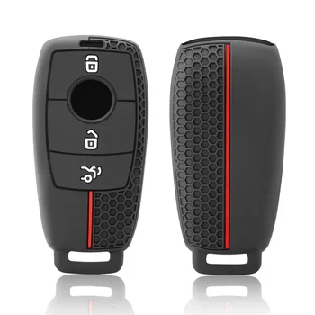 Housse de protection en Silicone pour clé télécommande de voiture, pour Mercedes Benz A C E S G classe GLC CLE CLA GLB GLS W177 W205 W213 W222 X167 AMG