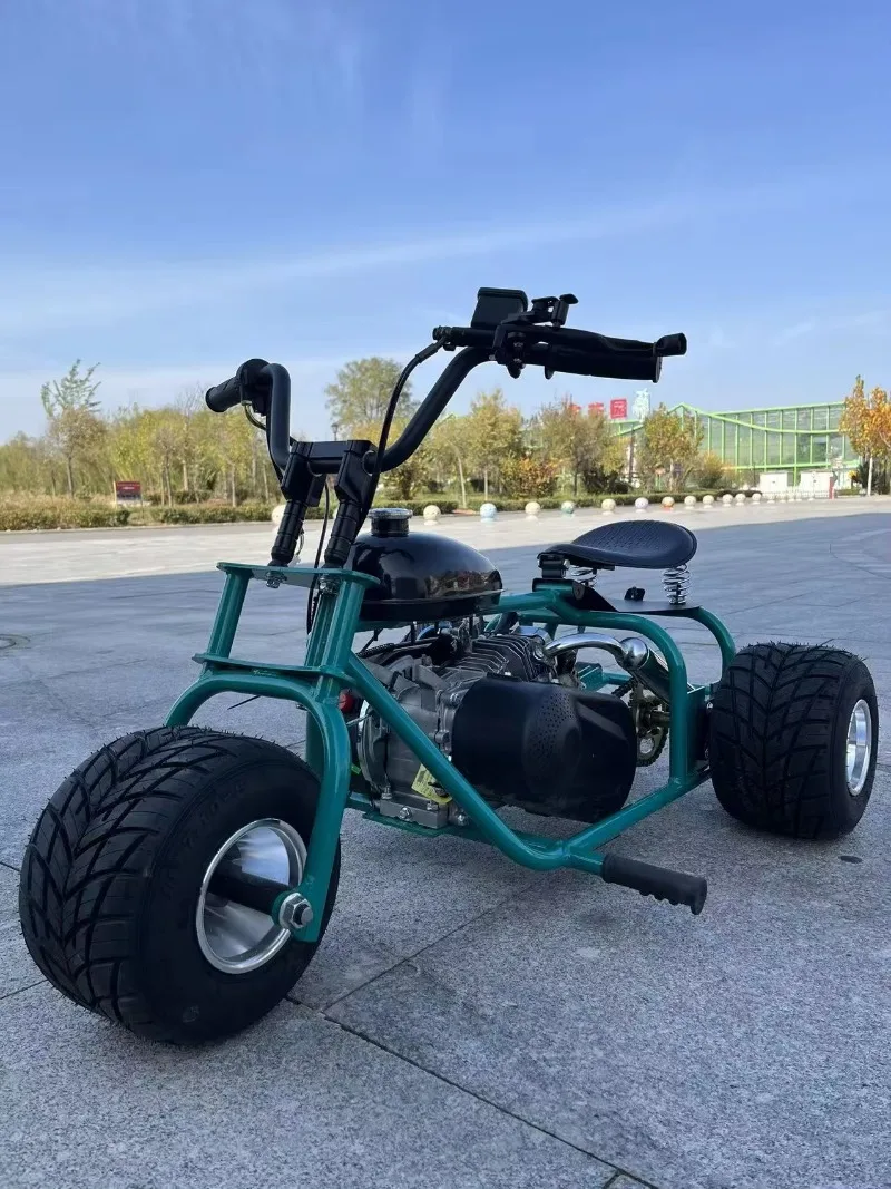 Model Pedal Go Kart Top Speed 50km/h 212cc Four-stroke Mini Polished Aluminum Wheels Fuel-powered Drift Kart