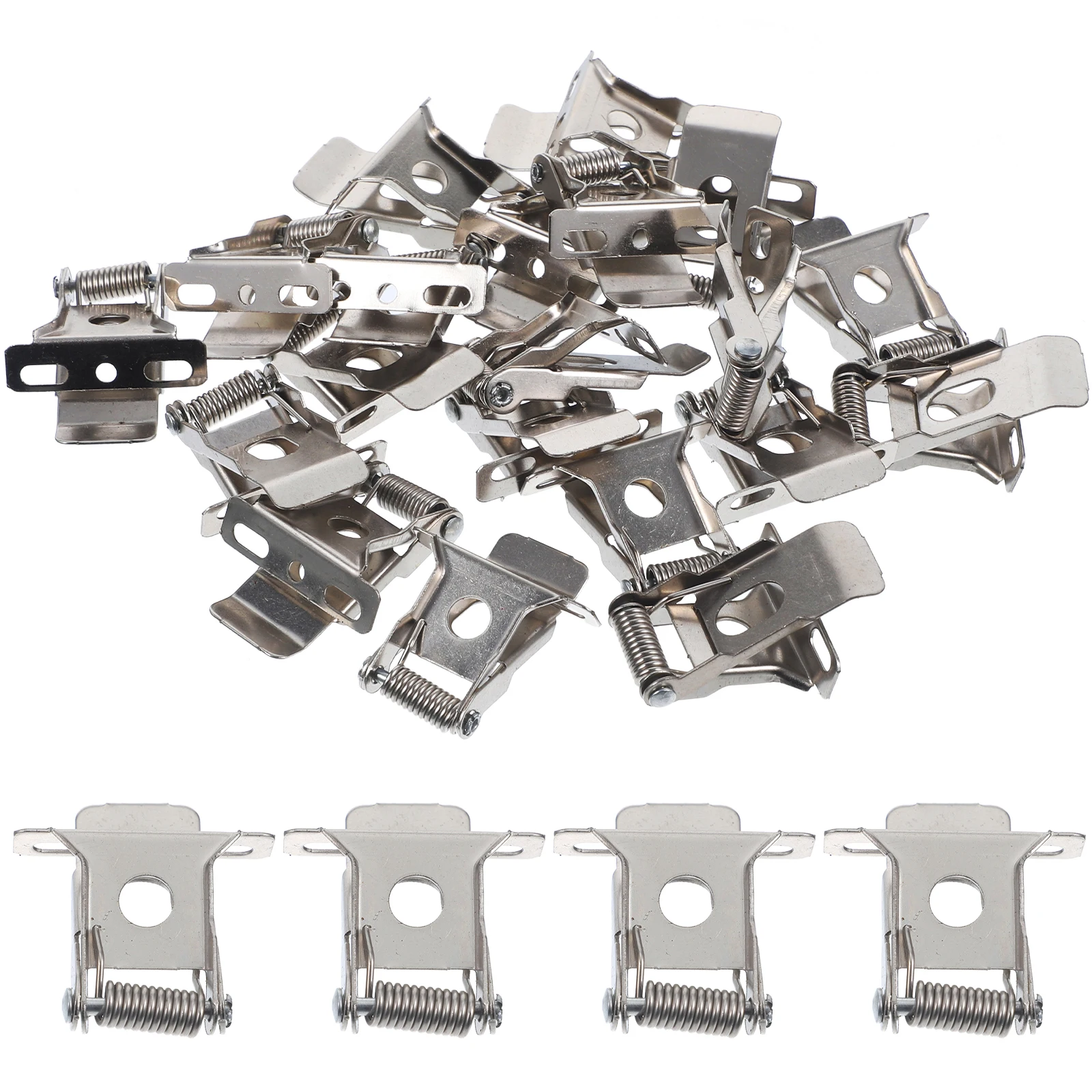 

20pcs Spring Clamp Light Fixture Retaining Clip for Ceiling Spot Downlight Iron Led Panel Mounting Bracket Recessed Clips