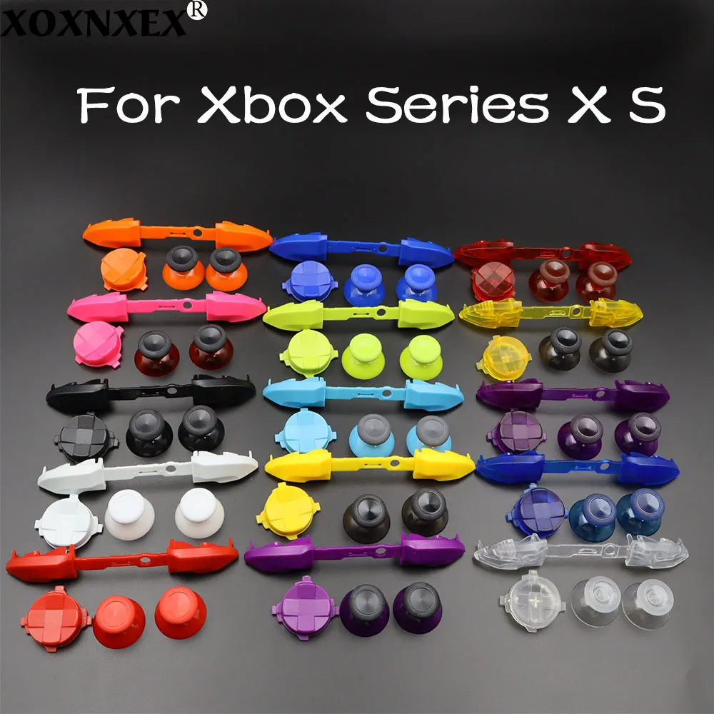 1Set Per Xbox Serie XS Controller LB RB Pulsante Striscia Tasti di Direzione Trasversale 3d Analogico Thumb Stick Joystick Cap D-Pad Pulsante