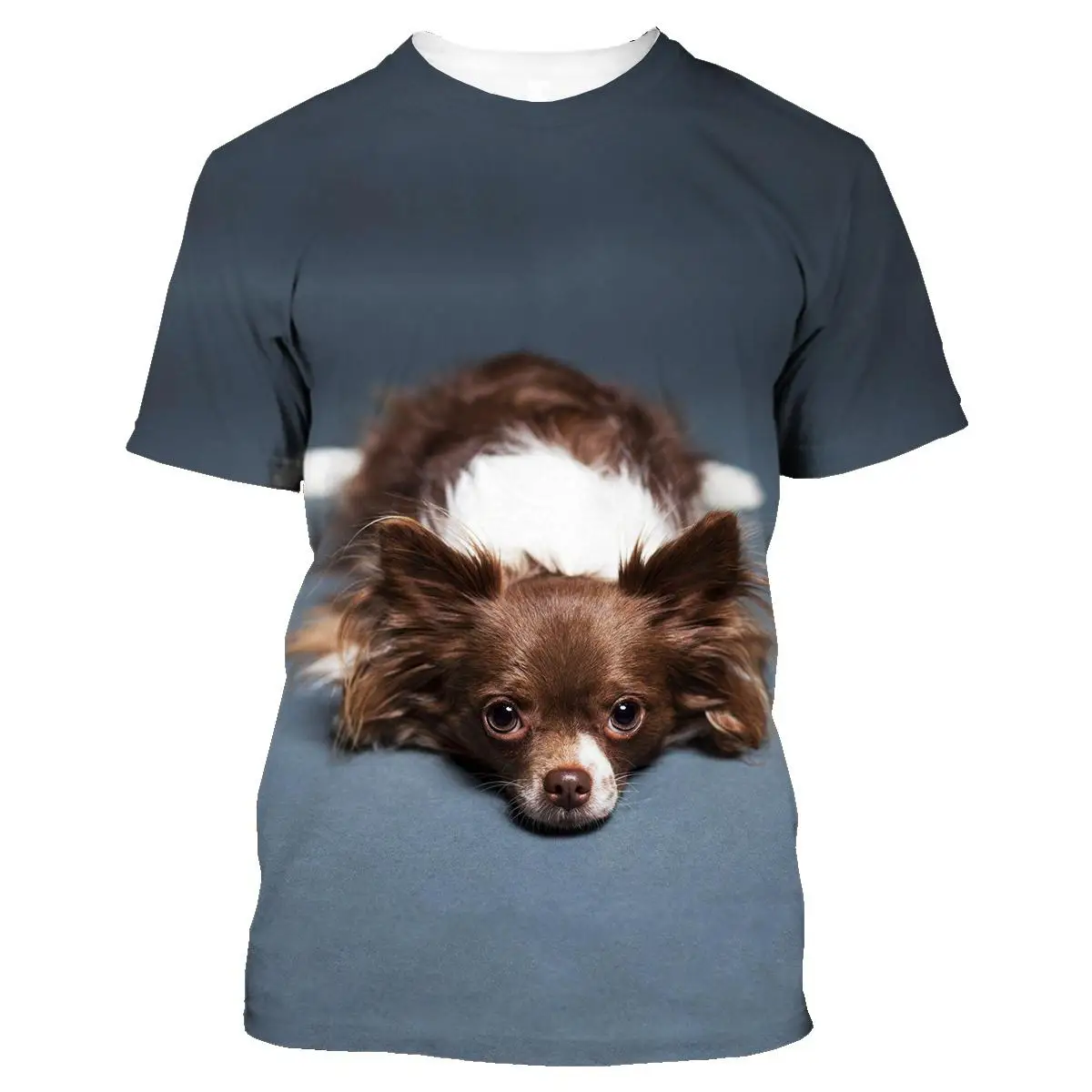 New Summer Cute Animal Dog Chihuahua 3d Printed T-shirt Men\'s And Women\'s Children\'s Street Casual Breathable Light Top