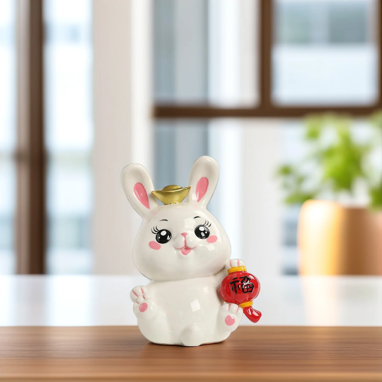 السيراميك الأرنب أصبع البنك رائعتين الاطفال المال جرة غرفة نوم سطح المكتب توفير وعاء الزخرفية عملة البنك الأرنب ديكور جرة المال