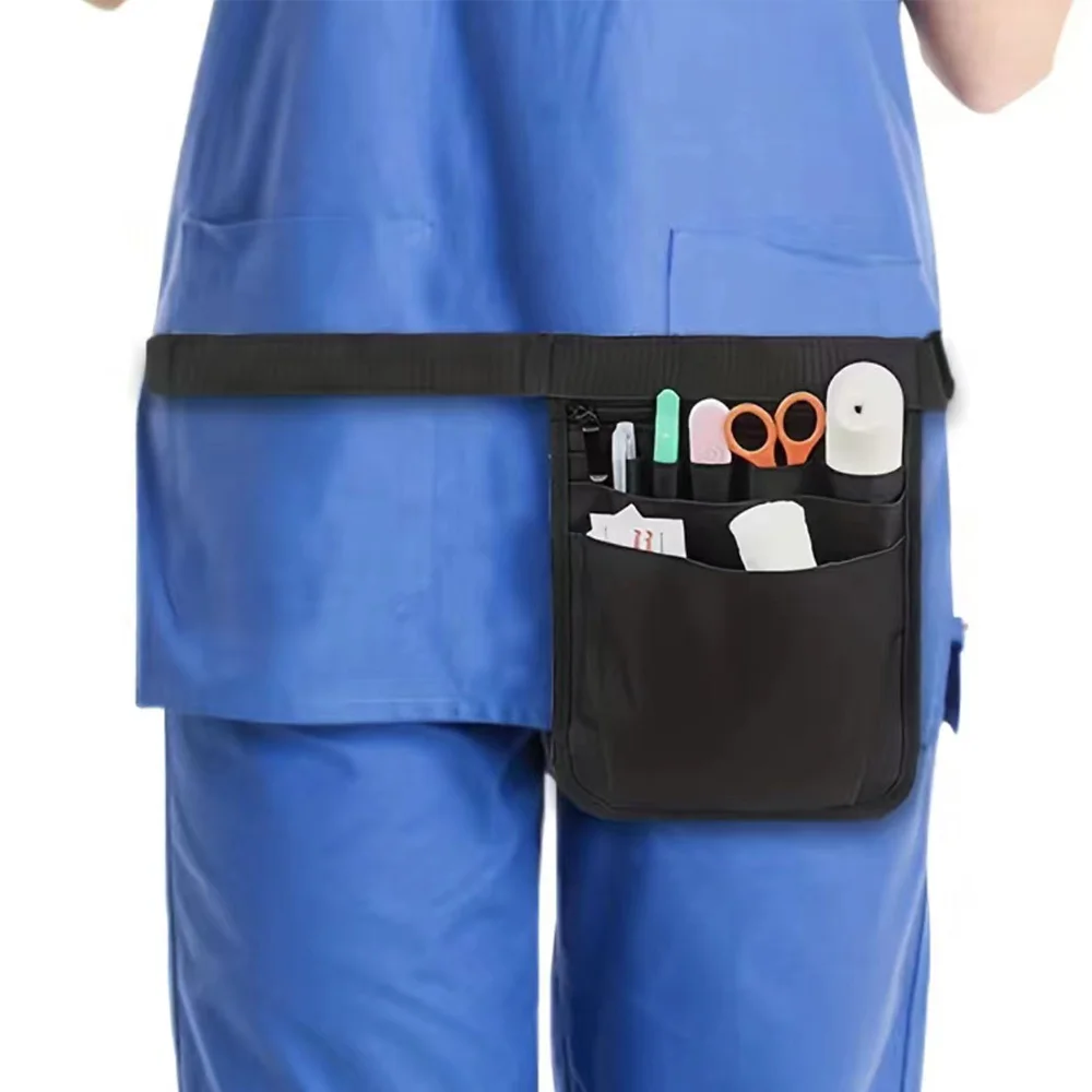 Medical Supplies Storage Nurse Bag Multi Functional Tool Waist Bags Nylon Material Accessories Red Rose Pattern Series Waist Bag 4