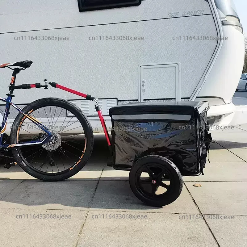 Bicycle Trailer Mountain Bike Inflatable Wheel Aluminum Alloy Quick Release Electric Vehicle Rear Hanger Trailer