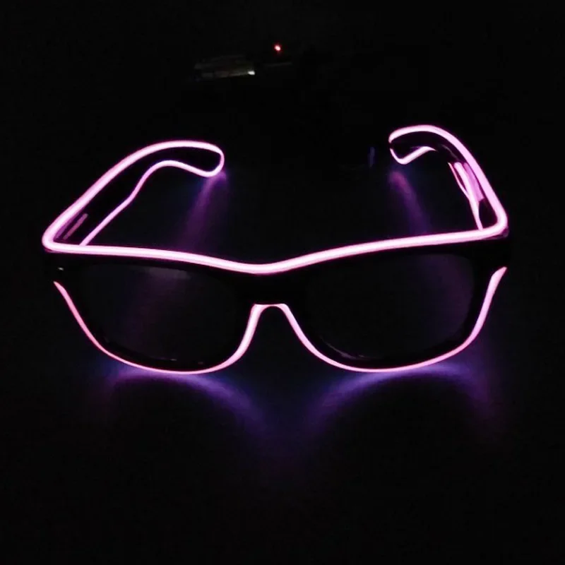 1PC Blinkende EL Draht Led Gläser Leuchtende Party Dekorative Beleuchtung Klassische Neuheit Geschenk Helle LED Leuchten Party Sonnenbrille