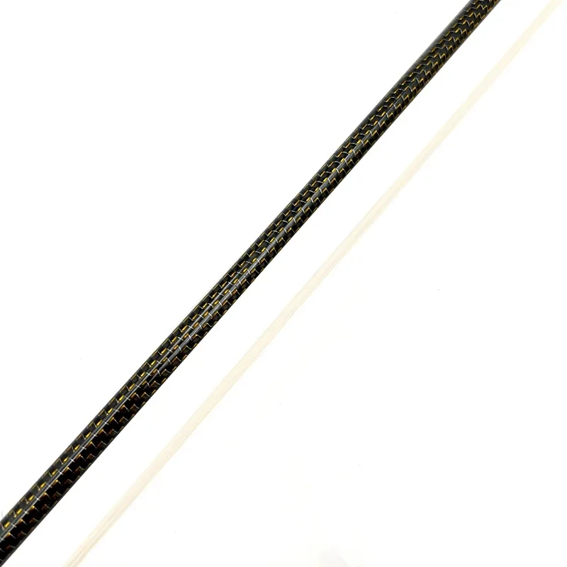 1pcs best professional Gold Silk Braided Grid Carbon Fiber 4/4 Violin bow Fiddle Bow, white horesehair black horsetail