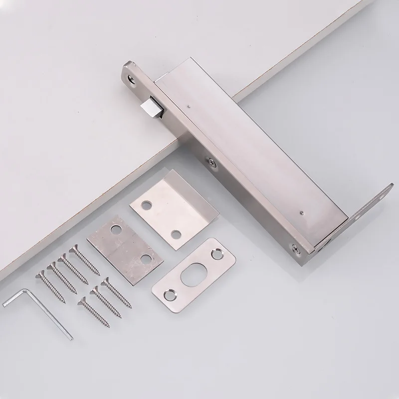 Zinc Alloy Automatic Latch Fire Door Hidden Bolt Spring Door Lock Home Decoration Door Hardware Accessories