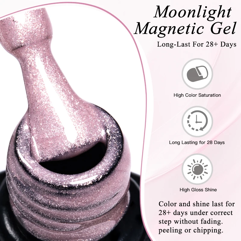 1Pc Cat Magnetic Gel Nail Polish Sea Blue Jelly Pink Blueberry Semi-Permanent Nail Art UV Gel Soak Off Varnish Design Manicure