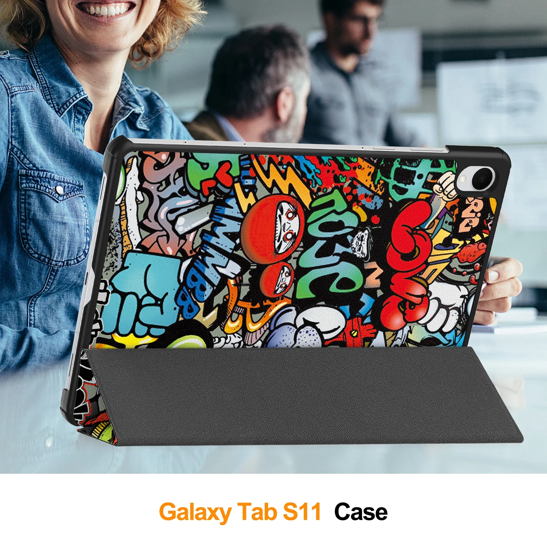 

Для нового Samsung Galaxy Tab S11 2025 11 дюймов, чехол с подставкой, чехол из искусственной кожи, чехол-подставка для сна и пробуждения для SM-X730 SM-X736