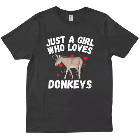 Funny Donkey Design For Women Girls Mule Animal Farming Pet Lovers T shirt