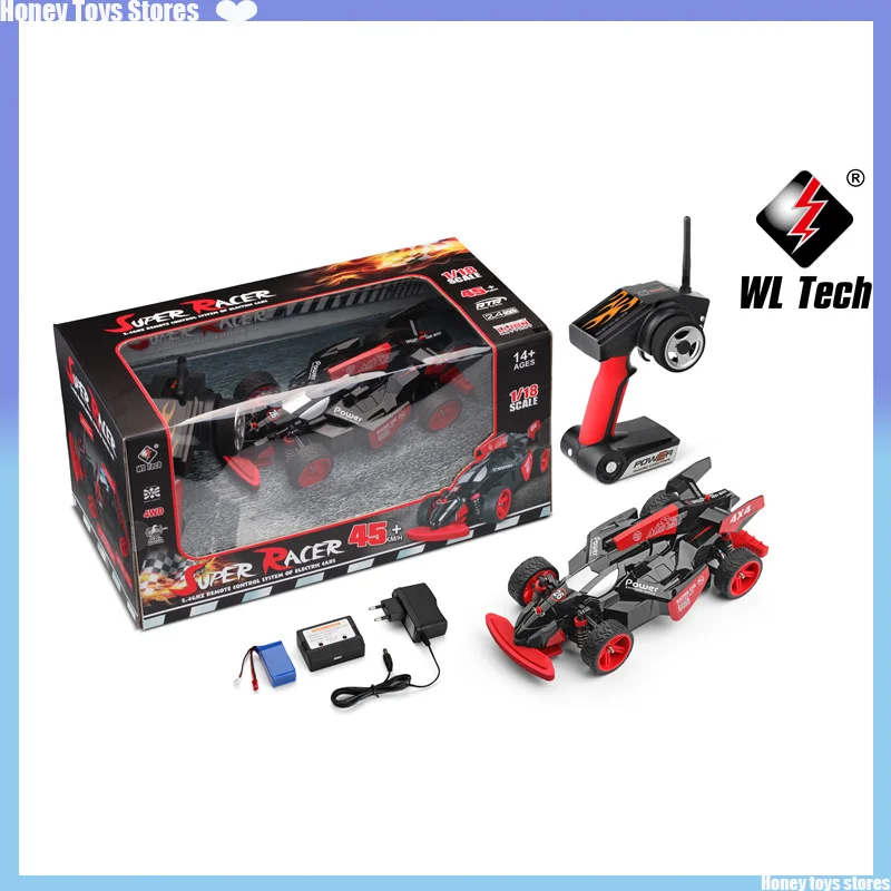 WLtoys 184012 XK 1:18 2.4G Remote Control Car Toys 390 Brush Motor Boy Gift Car Toy F1 Formula Racing Drift High Speed Rally Car