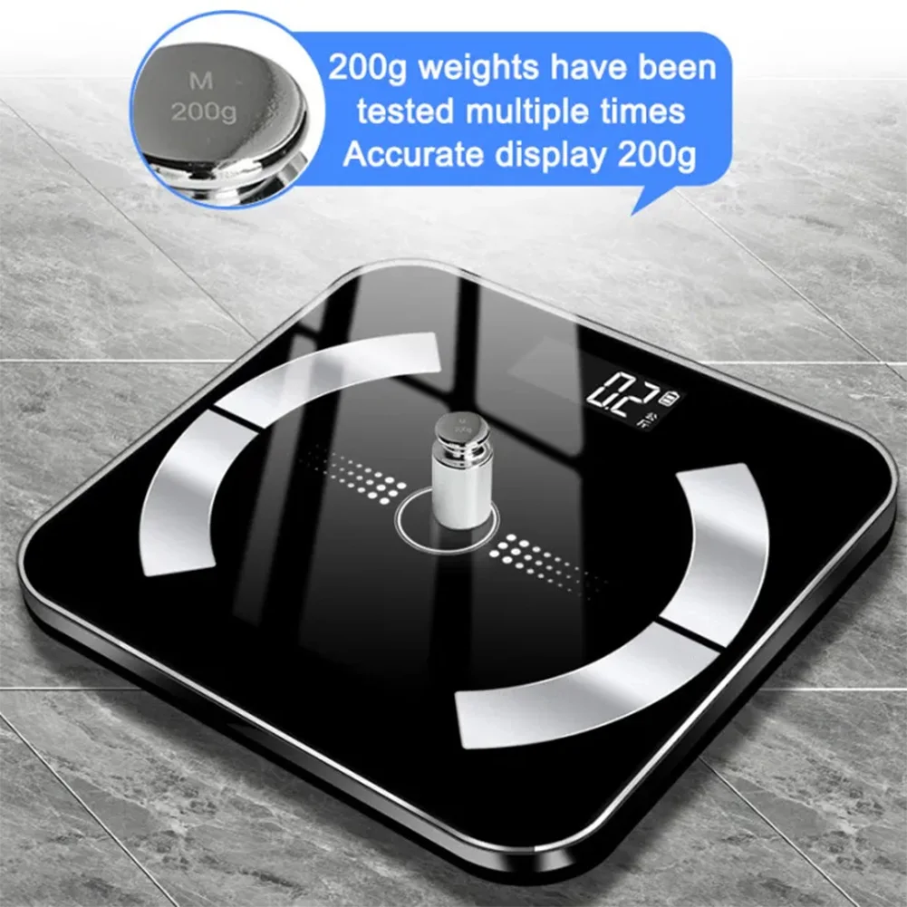 Weight Scale Bluetooth-Compatible Auto Recognition Smart Body Fat Scale Fat BMI BMR Muscle Mass Wireless Digital Bathroom Scale