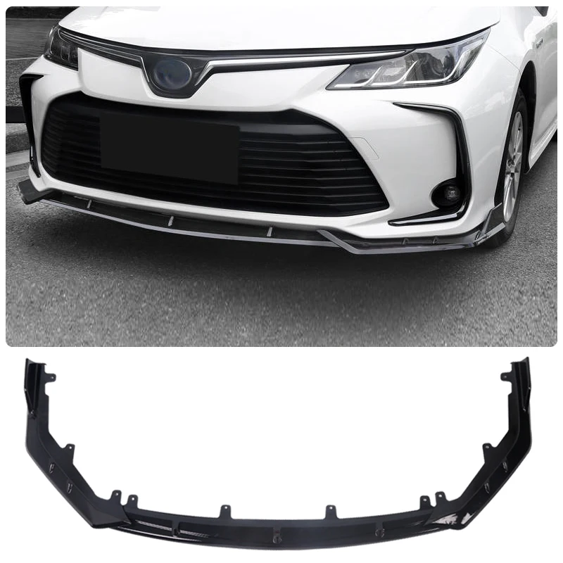 

For 19-23 Toyota Corolla front bumper body kit lower side splitter spoiler lip corner cover appearance protection