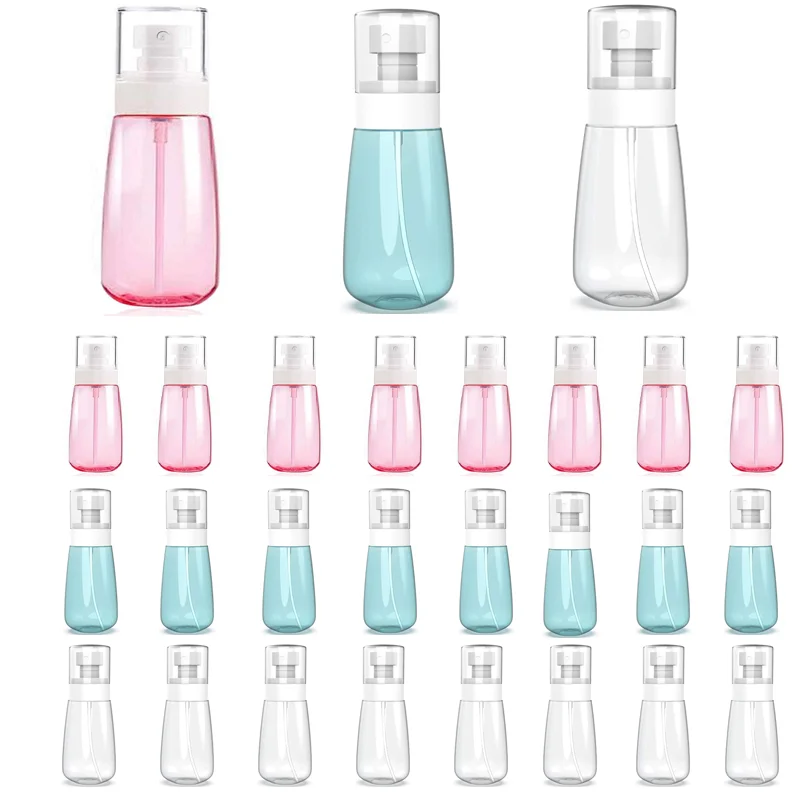 

30Pcs 30ml 60ml 100ml Refillable Spray Bottles Alcohol Atomizer Mini Fine Mist Liquid Containers for Skin Care Makeup Travel