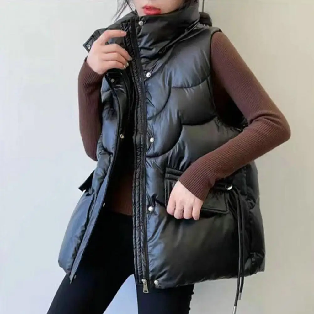 Winter Thicken Women Vest Korean Loose Warm Puffer Waistcoat For Women 2024 New Winter Sleeveless Jacket Female Overcoat