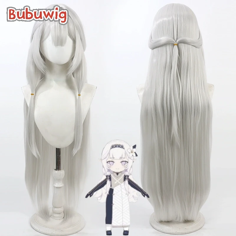 Bubuwig Kunsthaar Akeboshi Himari Cosplay Perücken Blau Archiv Akeboshi Himari 100 cm Lange Silber Weiß Cos Perücke Hitzebeständig