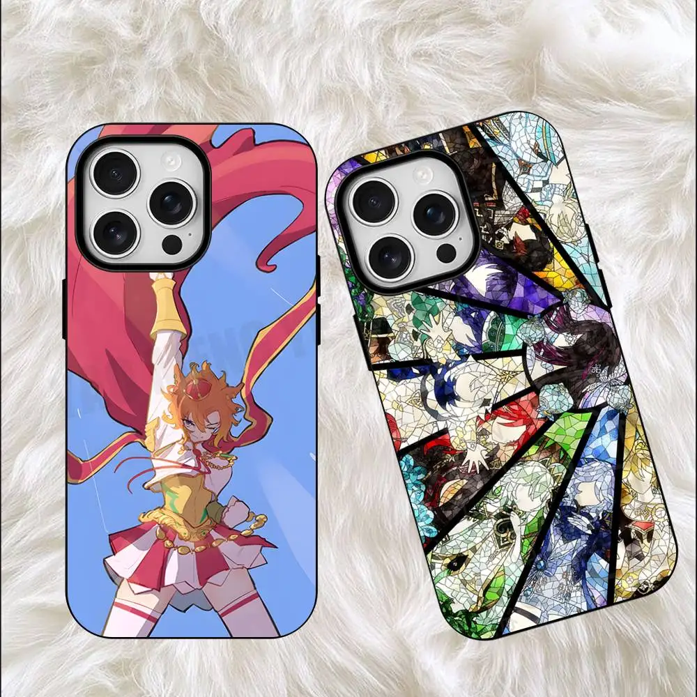 Cartoon U-Uma M-Musume Silicone Soft Case For iPhone 18 17 16 15 14 13 12 11 Pro Max For Magnetic Shell Frosted Cover