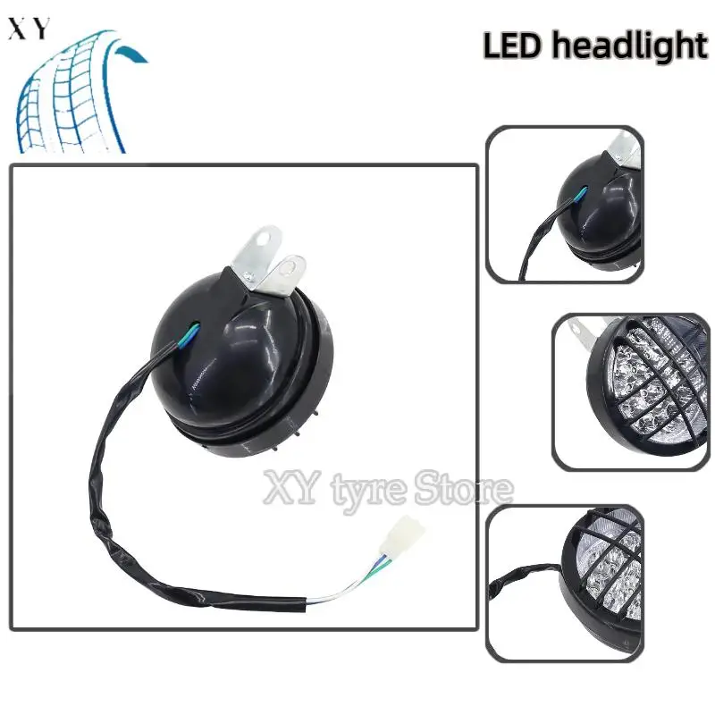 

Durable Universal LED Front Light with Protective Grill: Reliable Illumination Solution for Motorcycle & ATV