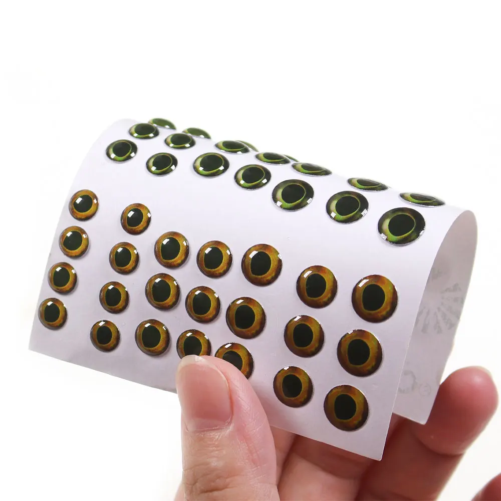 69/183pcs 3mm -10mm Holographic 3D Epoxy Fish Eyes for Fly Tying Streamers Jig Lures Fishing Bait Wood Plastic Lure Making