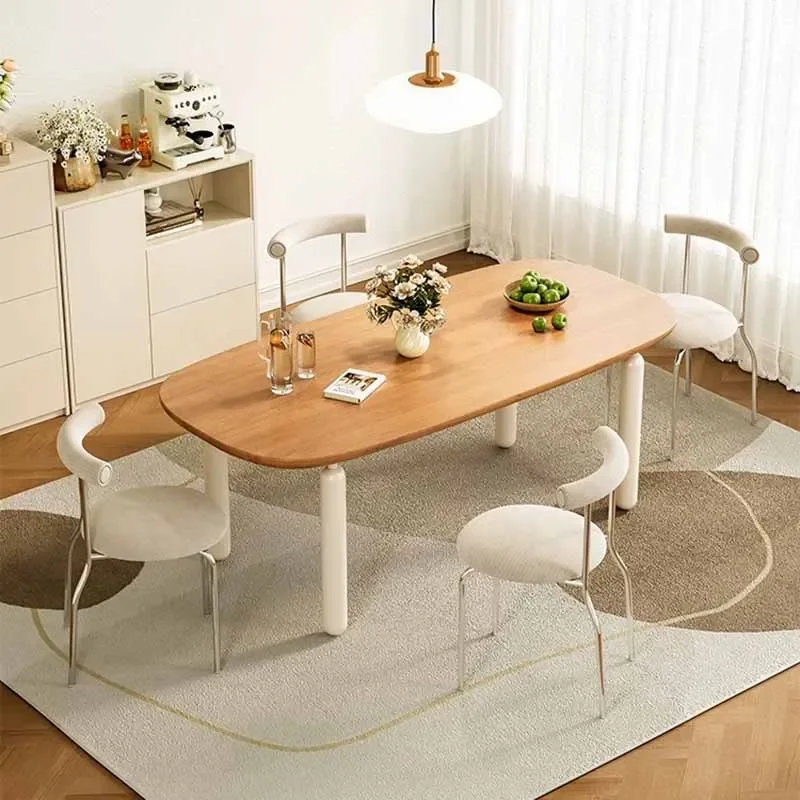 

Centerpiece Kitchen Dining Table Study Modern Luxury Center Dining Table Restaurant Oval Big Tavoli Da Ristorante Furniture
