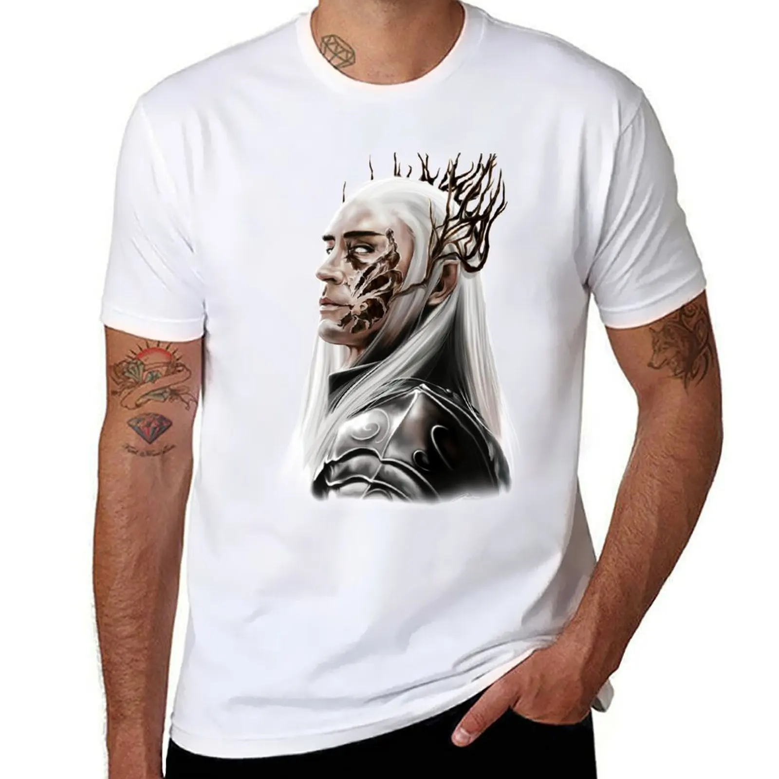 

King Thranduil - Transparent Background T-Shirt anime tshirt t shirts for man pack cotton
