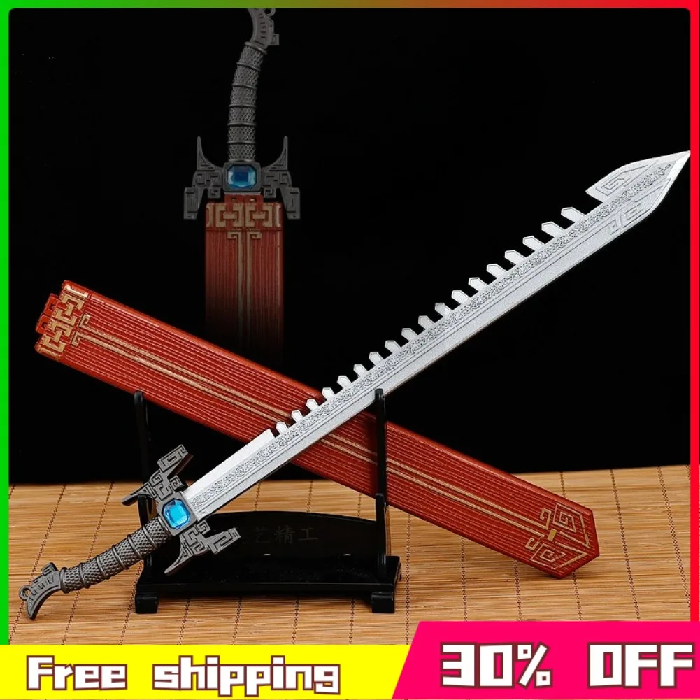 In Stock 29cm Valorant Shark Tooth Sword Game Peripherals Metal Model Desktop Decoration Birthday Gift Toys Can Be Wholesaled